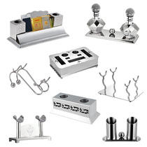 Bar ktv dedicated microphone holder desktop desktop stainless steel wireless wheat rack microphone frame can be customized