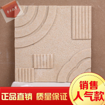 Artificial sandstone TV background wall three-dimensional wall brick cultural fossil porch sand sculpture sandstone mosaic relief puzzle board
