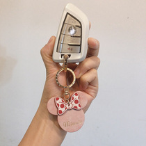 21-22 models BMW key cover genuine leather key buckle New 5 Department 525li shell 530 Pack 325li1 Department x1x2x3