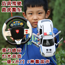 Remote control police car model 110 public security SUV charging electric door police car gravity sensor steering wheel children toys