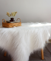 Plush background cloth photo nail art cosmetics set counter blanket flannel ins live photography props