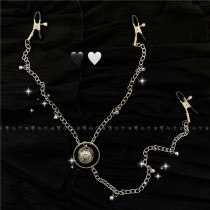 Dream White Palace Bell milk clip Bell cute metal chain clitoris clip binding binding fun toy
