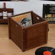 Vinyl record storage rack Decorative cabinet display rack Finishing old records Classical discs Nostalgic disc rack collection