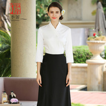 Spring Beauty Salon Beauty Division Workwear Women Senior Health Care Clubhouse Foot Bath Technician Skin Management Suit Fashion