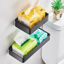 Put sanitary tissue box storage toilet bathroom toilet non-perforated wall-mounted Nordic roll toilet paper rack