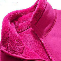 Outdoor autumn and winter fleece female coral velvet thickened warm coat mens large size rocking double-sided velvet inner sweater
