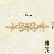 Fine Lush -918 Imitation Gold Sticker Corner Alloy Flower Appliqued Corner Wood Case Wine Box Corner Decoration Sticker Corner Wrap Corner DIY