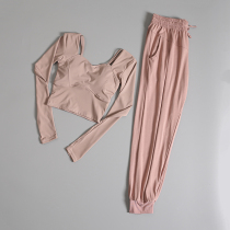 Spring and Autumn New Yoga Clothing Set Women Quick Dry Professional High-end Fashion Network Red Temperament Fitness Sports Pants Long Sleeve