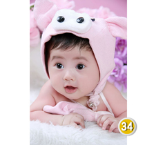 New product beautiful female baby portrait poster wall sticker Baby pictorial cute doll picture sticker wall decoration poster painting