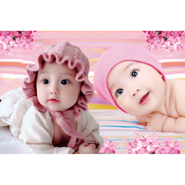 Beautiful girl big eyes cute baby pictorial baby picture wall sticker baby photo poster pregnant woman