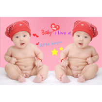 Baby poster wall sticker male baby photo pregnant woman prenatal education picture dragon and phoenix fetus wedding room photo doll pictorial cute baby
