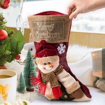 Christmas socks gift bags decorations gifts Santa Claus snowman Christmas tree pendant gifts large Christmas socks