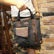 Mens Bag Canvas Briefcase Men Business Hand bag Business Business Business Mens Bag Leisure Large Capacity Computer Bag