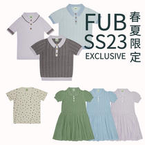 Milk Dads Home FUB SS23 Spring Summer New Limited Series Pure Color Short Sleeve Dress Short Sleeve T-shirt Polo Shirt