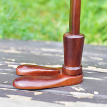 Household shoe handle solid wood wooden long free mail shoes promotion sub shoehorn long handle shoes wear shoes