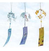 Japanese glass wind chimes hanging creative home Edo and wind chimes graduation pendant Birthday gifts a variety of