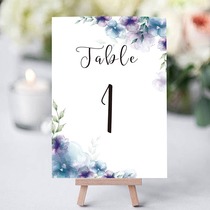 Dream like fantasy wedding table card banquet table number engagement party business banquet table card seat card
