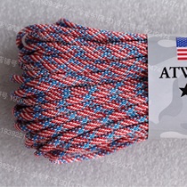 American ATWOOD umbrella rope ARM pattern series star spangled flag 7 core 550Paracord woven hand rope 4mm