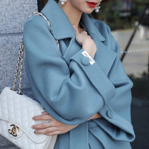 Mularsa high end Hepburn cashmere coat women 2021 autumn winter age long double-sided wool coat