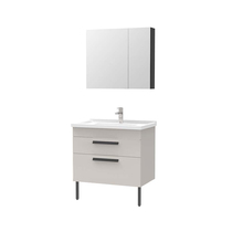 HEGII Hengjie bathroom high-end bathroom cabinet combination modern simple toilet solid wood storage mirror cabinet washbasin