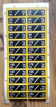 Weighing Block label instrument weight sticker gym equipment weight sticker strength instrument label sticker