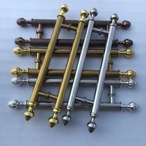 Eurostyle Glass Door Red Ancient Bronze Handle Rose Gold Black Titanium Gold Hotel No Frame Push Ramen Villa Wooden Door Big Handle