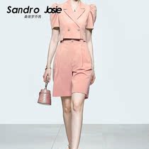 sandro josie net red professional suit female summer temperament goddess Fan Xia fashion small fragrance thin summer dress