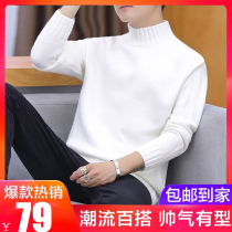 Dont confuse bird winter turtleneck sweater men fashion wild warm bottoming knitwear CRZ9300C-W Fengle purchase