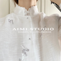 Ai Mijia Domestic Top Extravagant Design Classical Temperament Chinese Rework Embroidery Two-Wear Windcoat Jacket Blouse Suit
