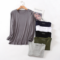 Pajamas Mordère mens fall thin crewneck ice silk long sleeves oversized high elasticated spring summer loungewear tops