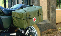 70s army green waterproof cavalry medical bag Motorcycle Bicycle side satchel Army fan collection shoulder bag