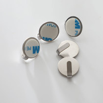 10 pieces of stainless steel small adhesive hook strong load-bearing special small metal hook mini no trace pasting round hook