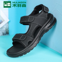 Wood Linson Sandals Sandals Mens Summer Outwear Beach Shoes Men Casual Sports Leather Sandals Shoes Breathable for mens shoes
