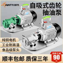 Gear pump Self-priming stainless steel oil pump High viscosity oil diesel edible oil 220Vwcb380V electric pump