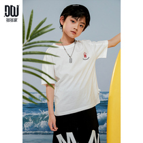 Many boys T-shirt 2021 summer new parent-child cotton short-sleeved T-shirt mother and child Joker coat tide