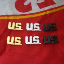 Metal badge American US collar collar collar lead epaulettes cap badge