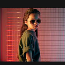 Rayban Thunder mirror children glasses sunglasses male and female sunscreen gradient Colour sunglasses 0RJ9506S