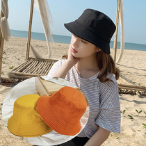  Hat female summer Korean version of the wild net red travel big brim ins fisherman hat empty top basin hat sunscreen sunshade tide