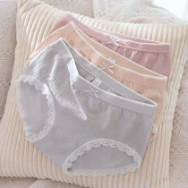 Underpants women cotton crotch girls breathable Japanese comfortable triangle cute seamless waist comfortable Japanese Joker 3