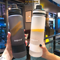 Creative simple ins frosted hand Cup for men and women students couple large capacity fitness portable sports kettle
