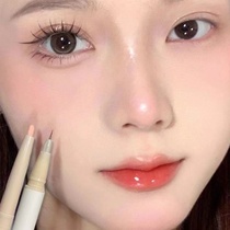 Double-headed double-effect lying silkworm pen high-gloss three-dimensional brightening shadow liquid pen eyelid down to pink novice female 2022 hot style