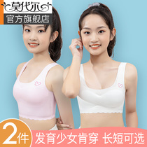 Girl Underwear Students Junior High School High School Youth Hair Nursery School Elementary School Kids Young Girl Little Vest Big Children Bra No Mark