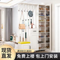 Shoe cabinet Household door entrance entrance cabinet Living room screen shoe cabinet One-piece foyer decoration cabinet entry partition cabinet