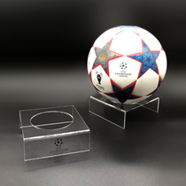 Football ball holder acrylic transparent U-shaped hollow base desktop ball table Premier League team logo stand display table