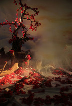 Azusa photo studio costume theme background fairy world ancient style painting background costume photo background PZ-1907