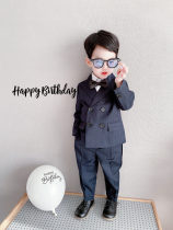 (Suit dress) childrens spring and autumn formal wedding flower children birthday suit