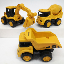 Child Toy Car Boy Excavator Inertia Engineering Car Model Resistant small car small energy hand tipping bucket mixer truck