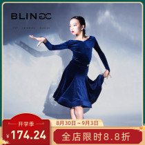 BLINGC new Latin dance uniform professional national standard Dance Velvet performance competition uniform examination training regulations clothing 507