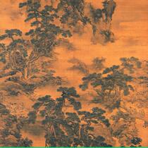 Ming Dai Jin Chun Tu ultra-high-definition electronic picture decoration spray identification copy Chinese painting material