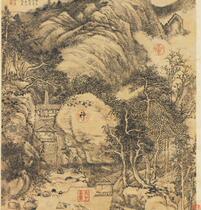 Qing Zhang Zongcang Qing Zhang Zongcang painting landscape axis ultra-high-definition electronic picture decoration spray painting identification material